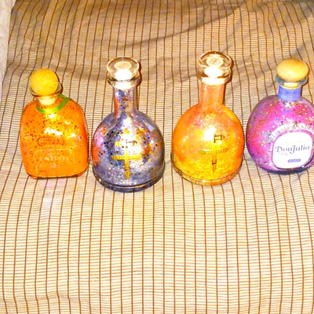 Designer liquor bottles done by me chillyveezar